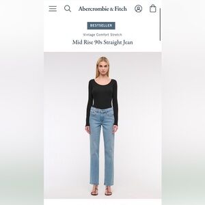 Abercrombie and Fitch Vintage Stretch 90s straight